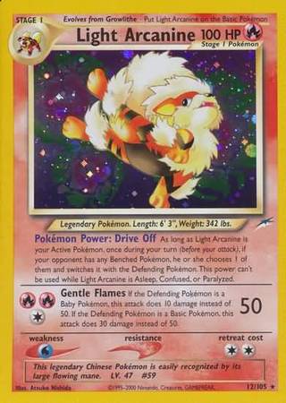 Pokemon Light Arcanine online 12/105