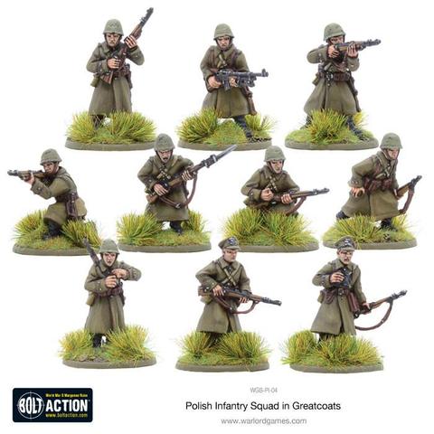 Polish Infantry Squad in greatcoats (10 man)