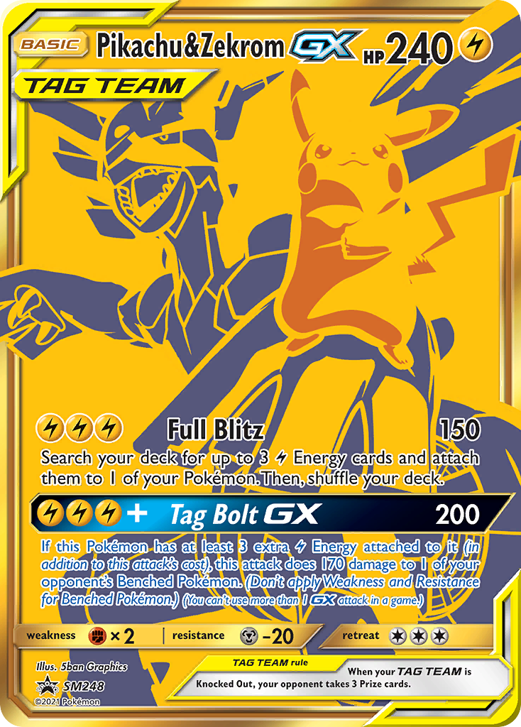 Pikachu and outlet zekrom gx